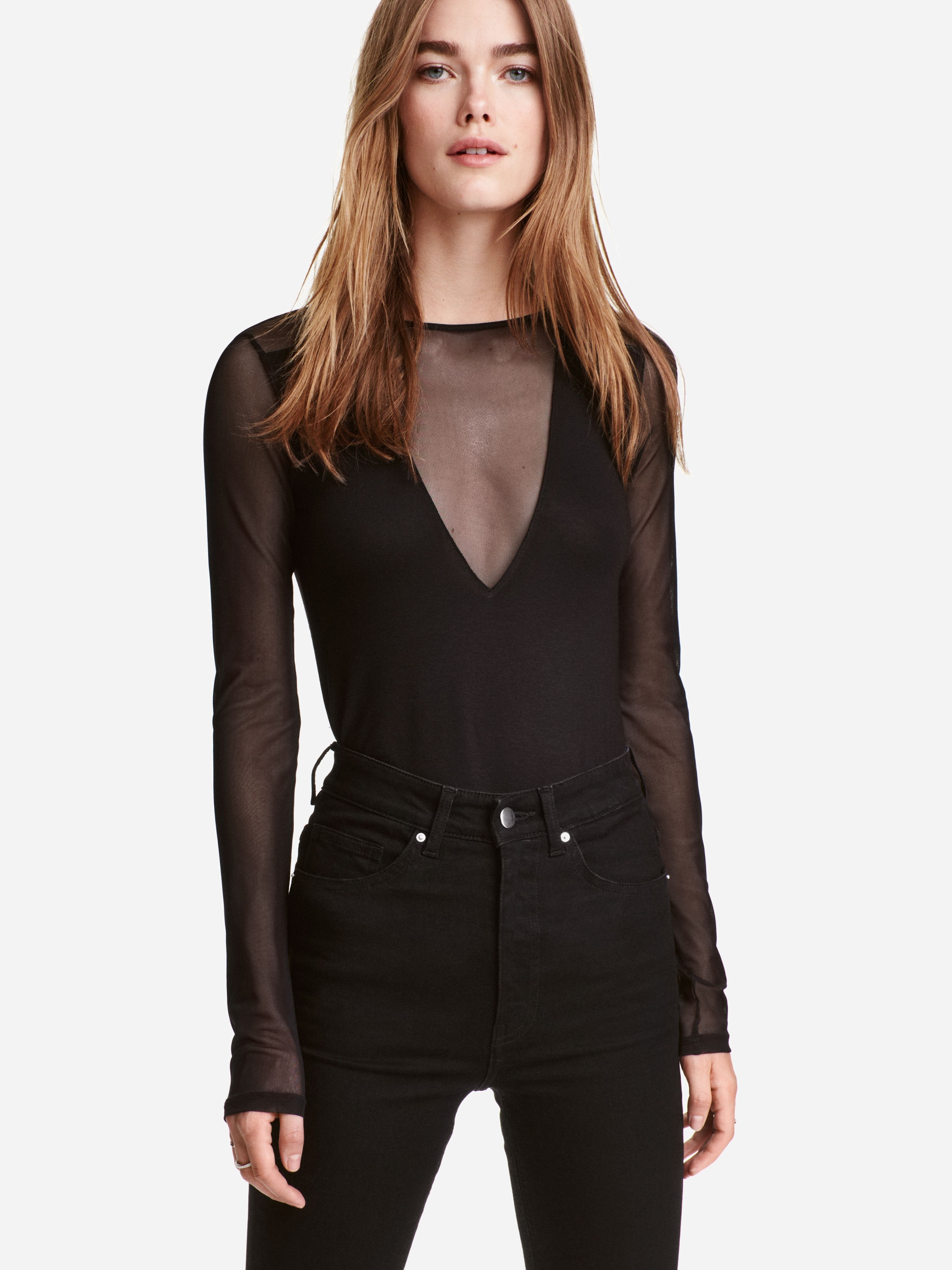 

Блузка H&M 0422486-4  Черная, Блузка H&M 0422486-4 S Черная