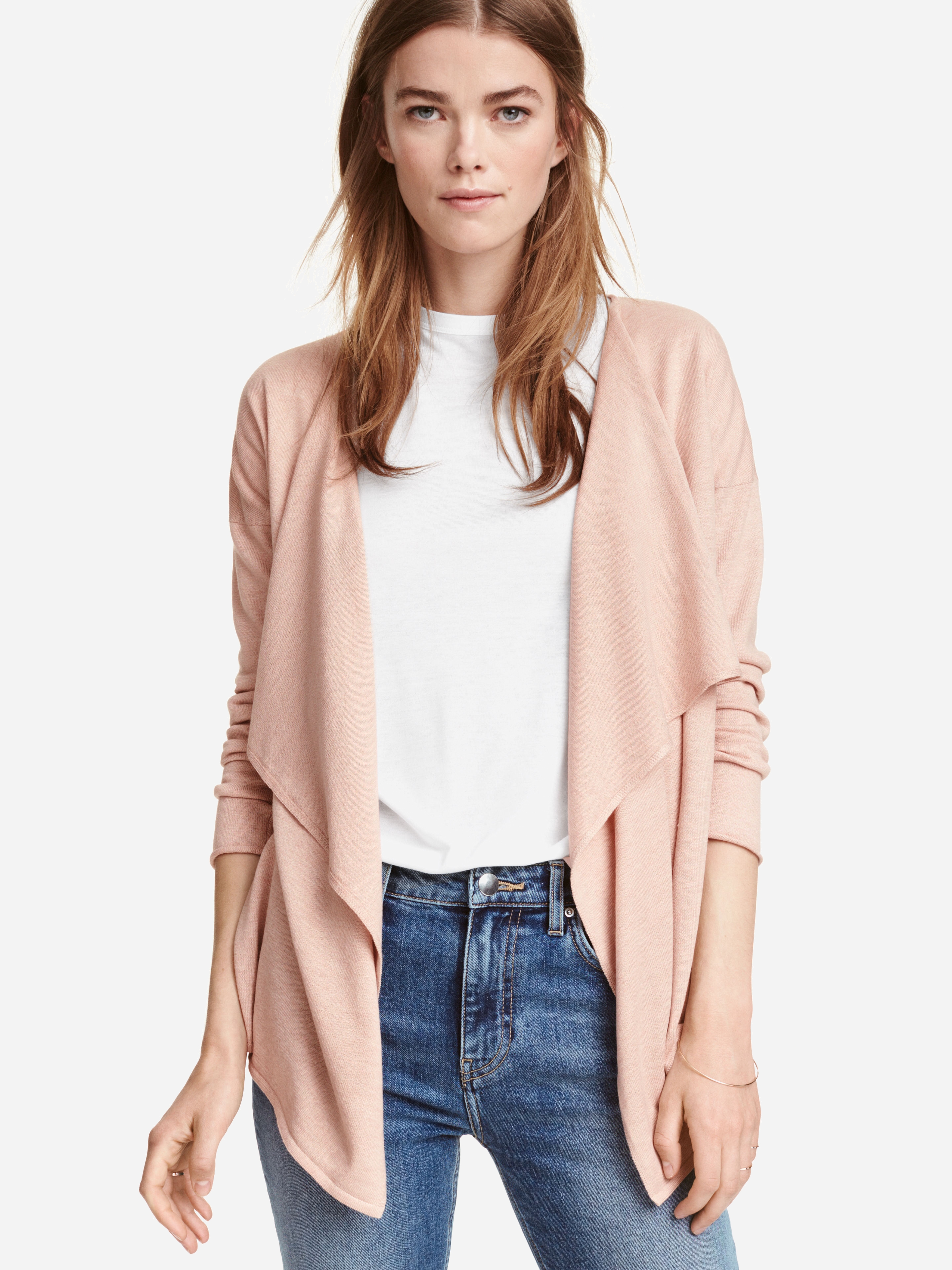

Накидка H&M 0192081-4 L Светло-розовая