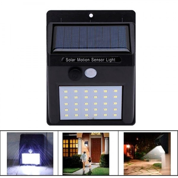 

Cветильник Solar Motion Sensor Light SMD 30 с солнечной панелью дальность обнаружения: 3 м