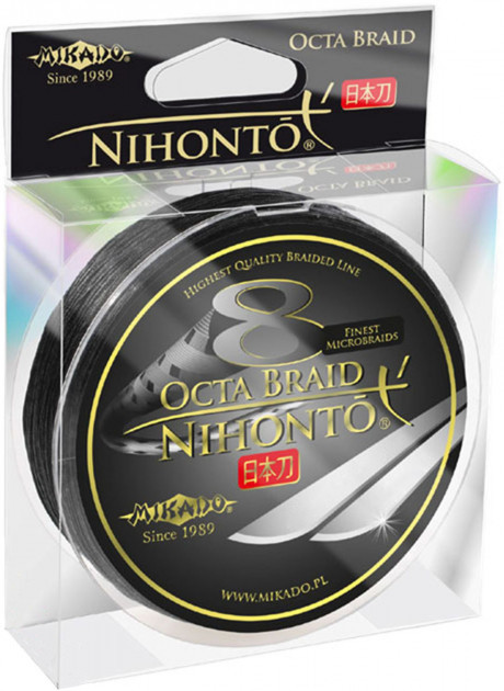 

Шнур рыболовный Mikado Nihonto 8 Octa Braid 150 м 0.08 мм 5.15 кг Вlack