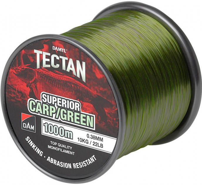 

Леска рыболовная DAM Damyl Tectan Carp 1000 м 0.38 мм 10 кг Green