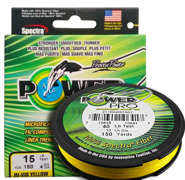 

Шнур рыболовный Power Pro 135 м 0.19 мм 29lbs 13 кг Yellow