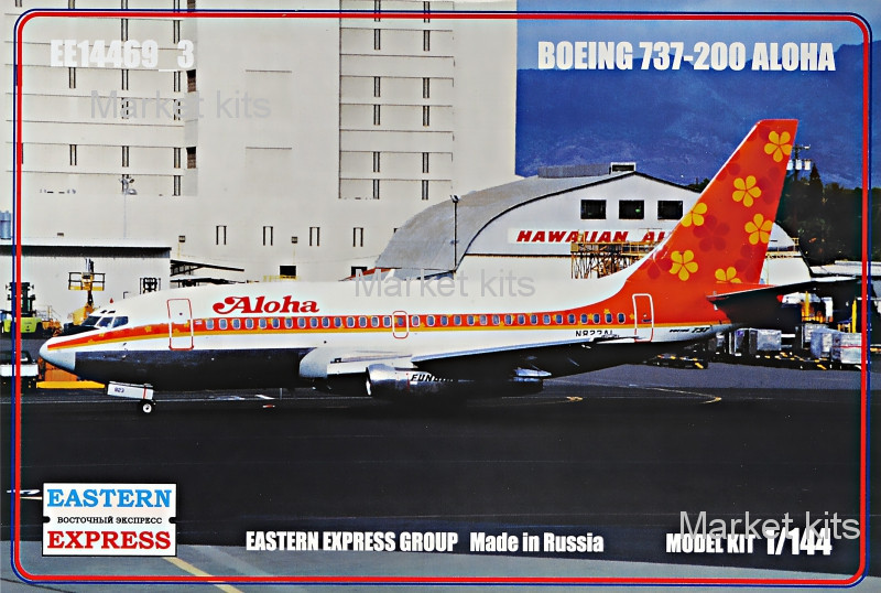 

Пассажирский самолет Boeing 737-200 "Aloha" 1:144 Eastern Express (EE14469-03)