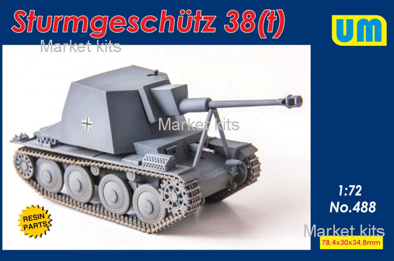 

САУ Sturmgeschutz 38 (t) 1:72 UNIMODELS (UM488)