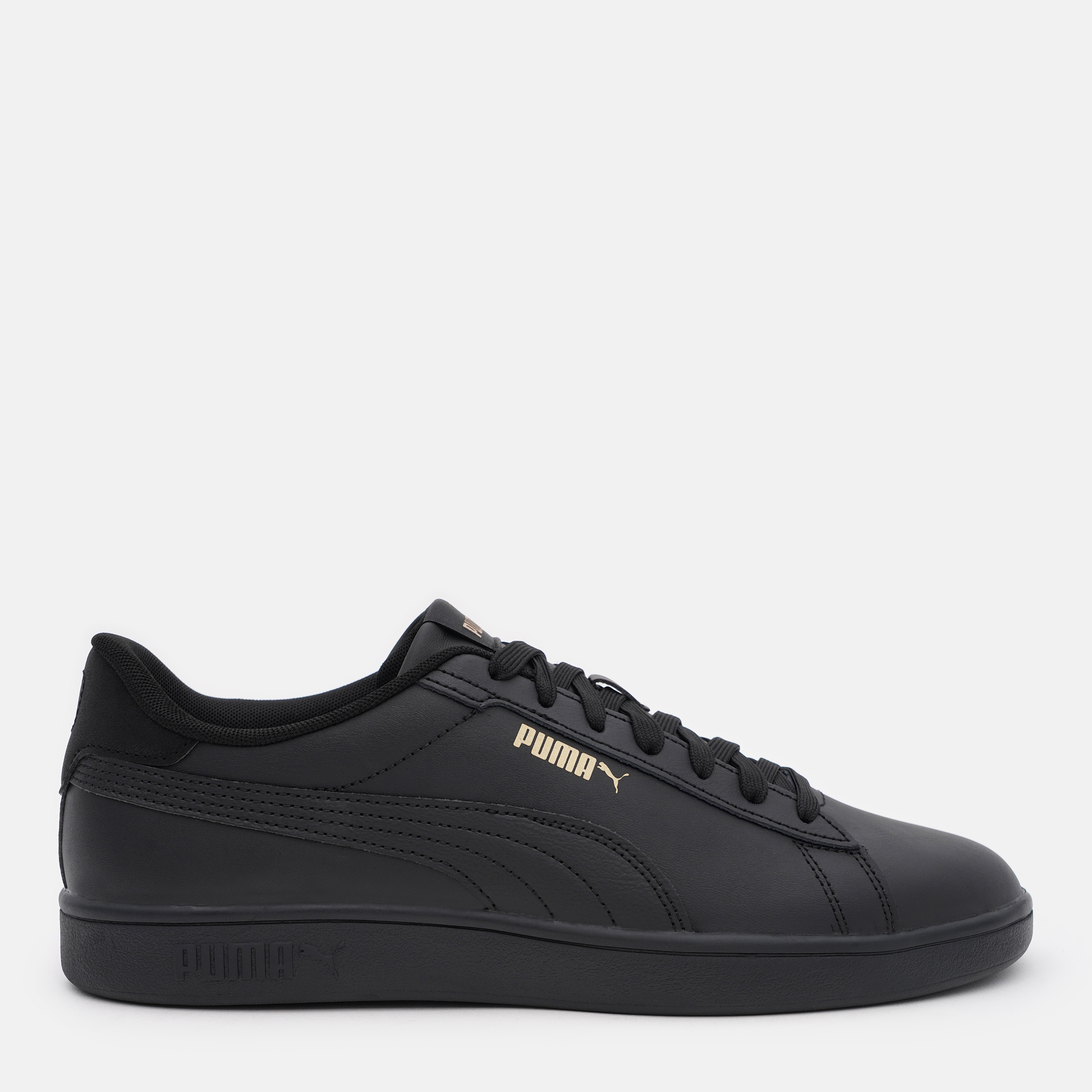 Акція на Чоловічі кеди низькі Puma Smash 3.0 L 39098710 40.5 (7UK) 26 см Puma Black-Puma Gold-Puma Black від Rozetka