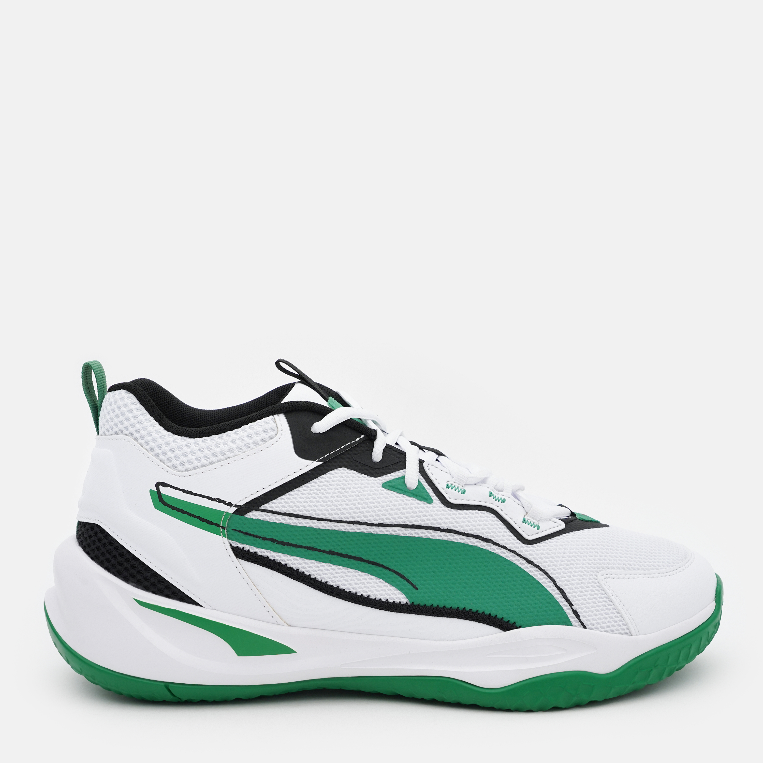 Акція на Чоловічі кросівки Puma Playmaker 2023 39233009 43 (9UK) 28 см Puma White-Archive Green-Puma Black від Rozetka