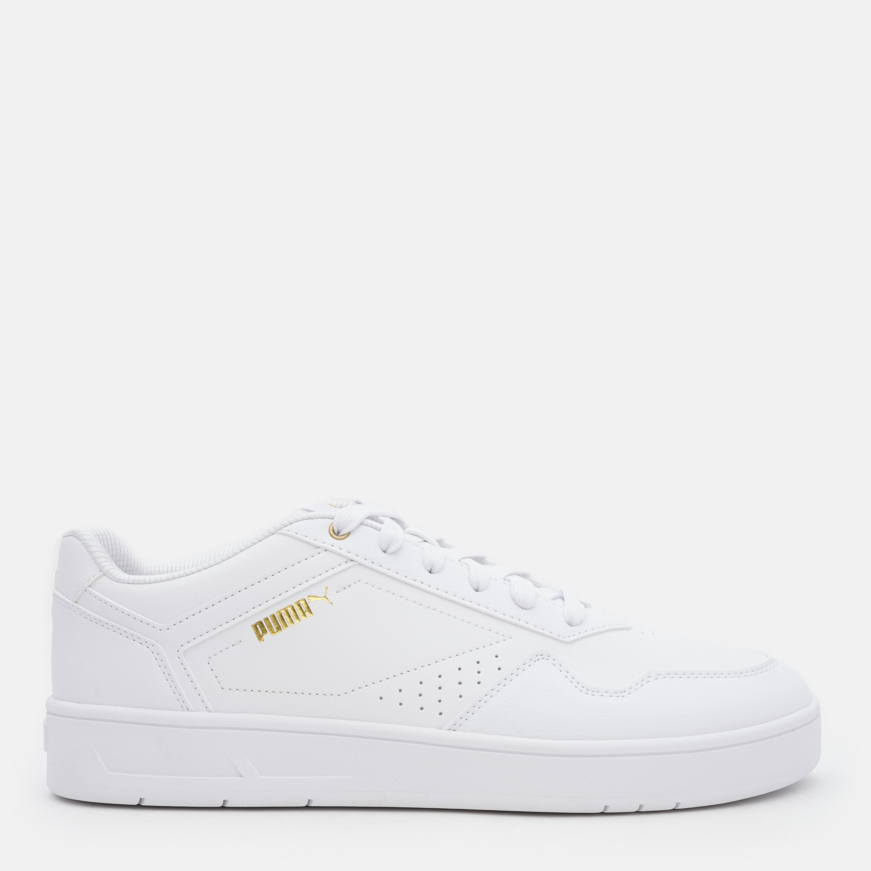 Акція на Чоловічі кеди низькі Puma Court Classic 39501801 44 (9.5UK) 28.5 см White-Gold від Rozetka