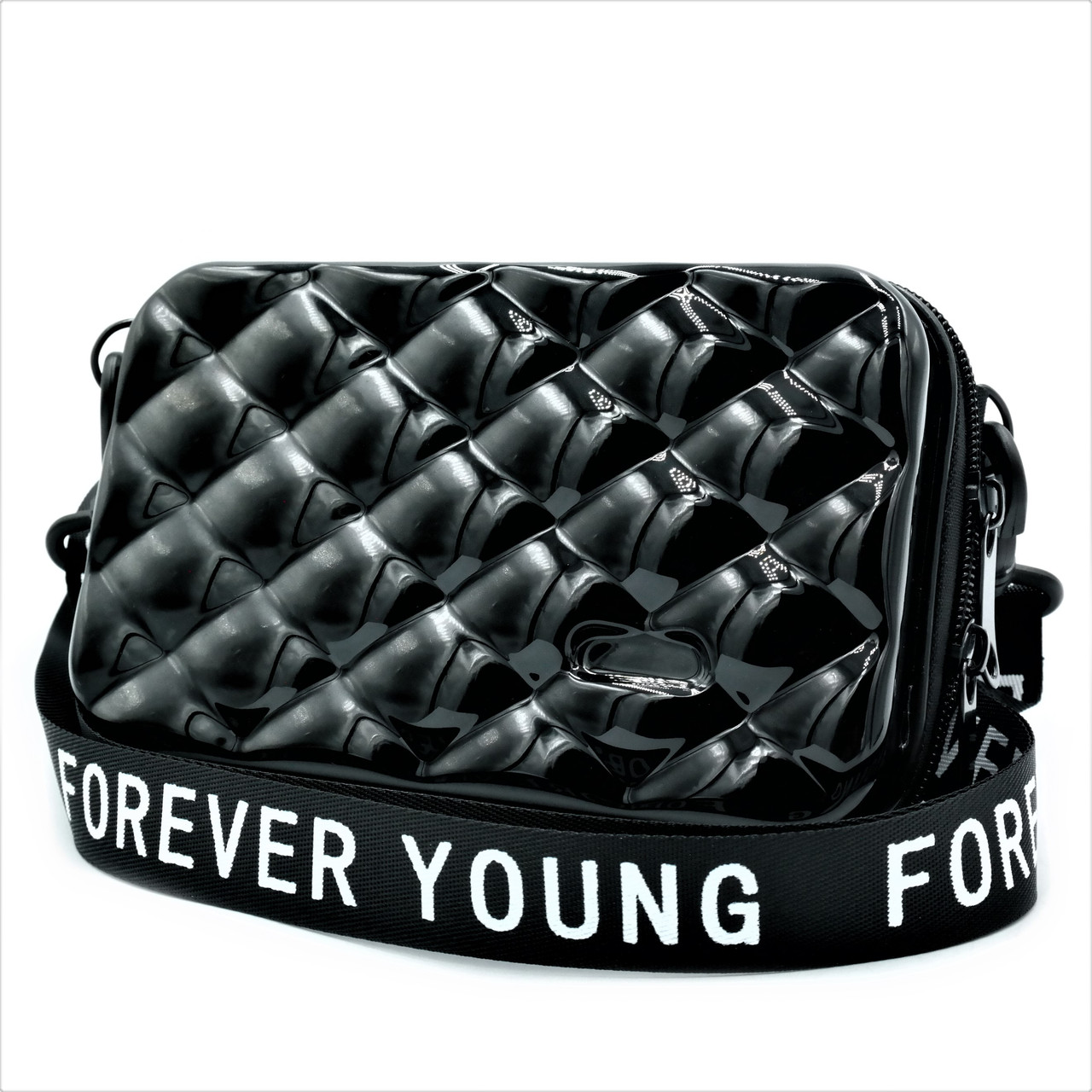 

Женская сумка на плечо Forever young 18х10х6 см Черный 000146878
