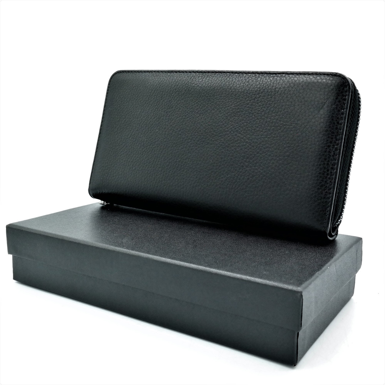 

Мужской кожаный клатч-кошелек H.T.Leather 19,5х10х3,5 см Черный 000146410