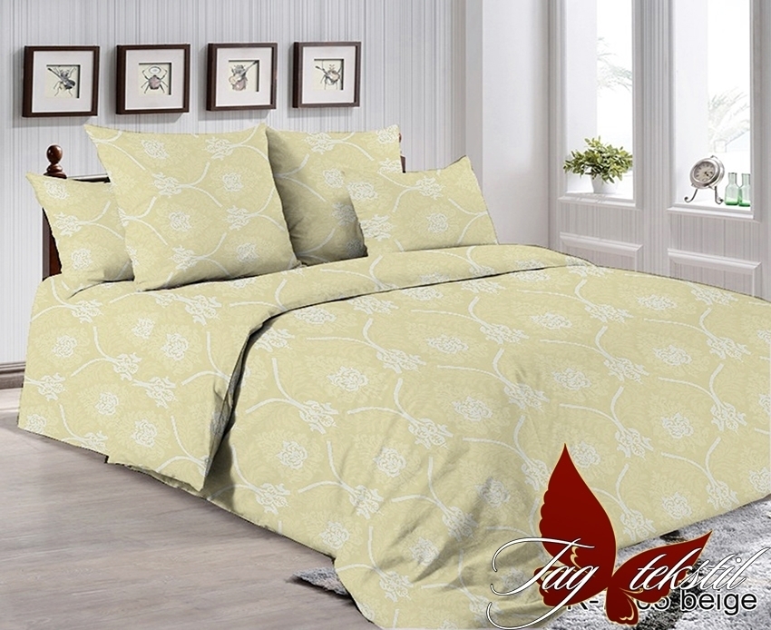 

Постельное белье (R7005 beige) TAG tekstil 2-спальный Бежевый 000142759