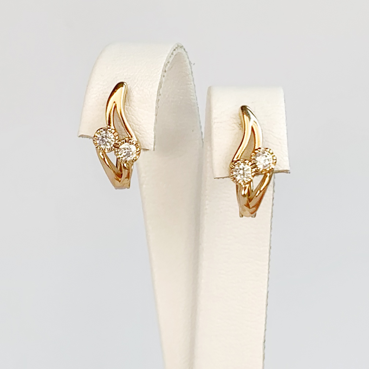 

Серьги Xuping из медицинского золота, белые фианиты, позолота 18K, 24975