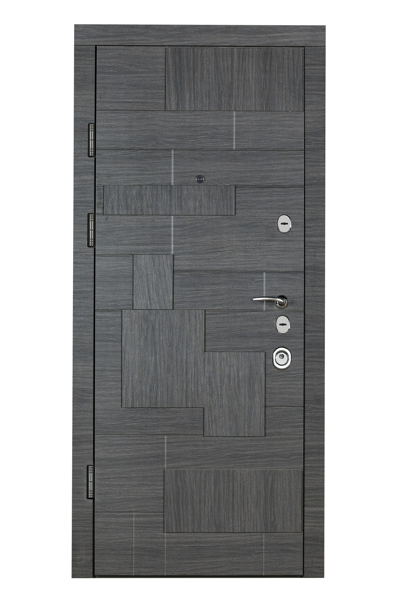 

Входные двери Максимум 802-117 Венге серый горизонт - Дуб белёный петли слева 950*2050