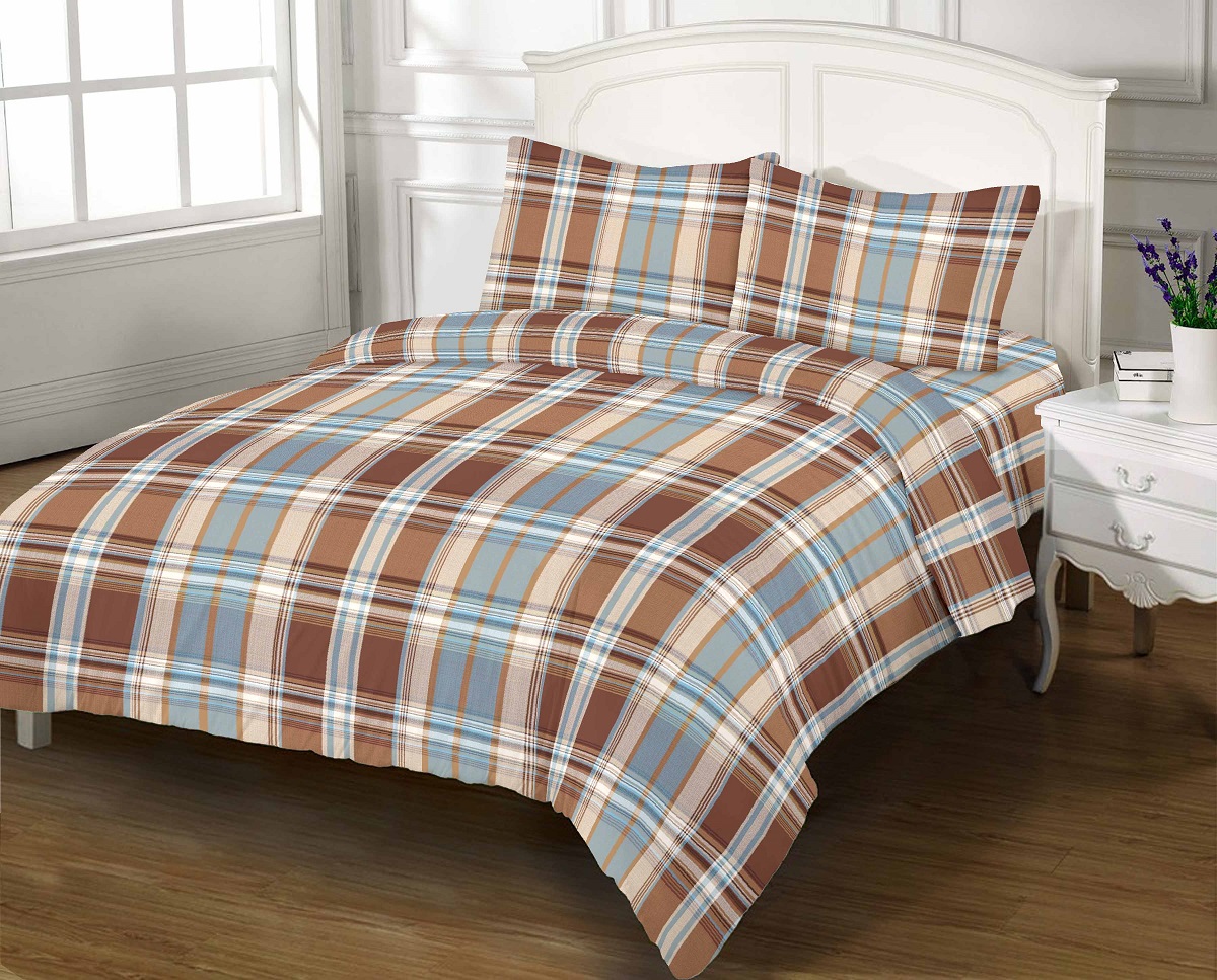 

Постельное белье Zastelli 7544 GOLD USA Бязь семейное 2х145х210