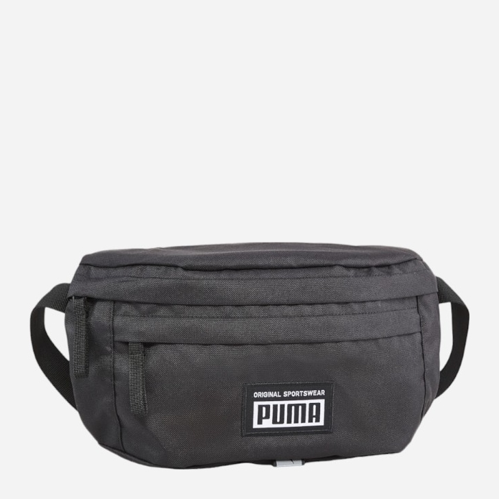 Акція на Сумка поясна тканинна Puma Academy Waist Bag 7993701 Чорна від Rozetka