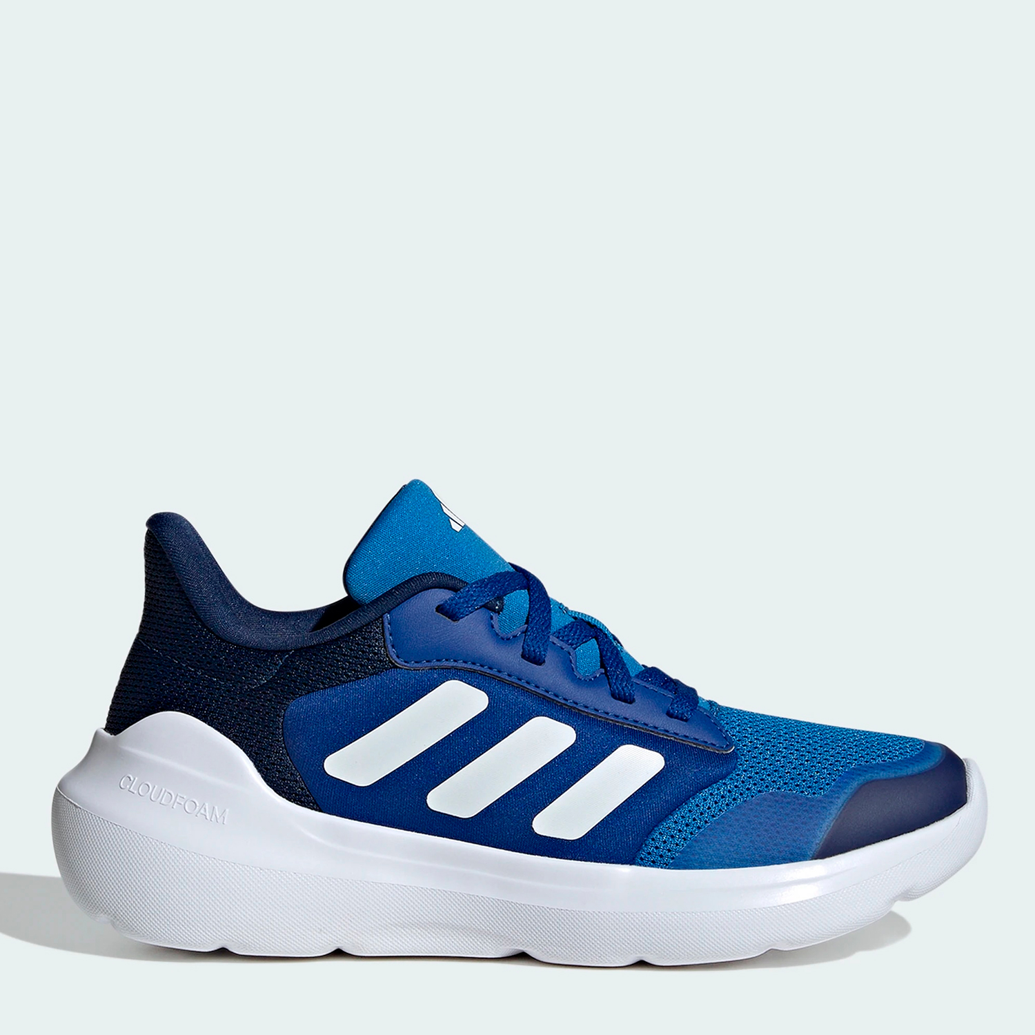 Акція на Підліткові кросівки для хлопчика Adidas Tensaur Run 3.0 J IE3549 40 Сині від Rozetka