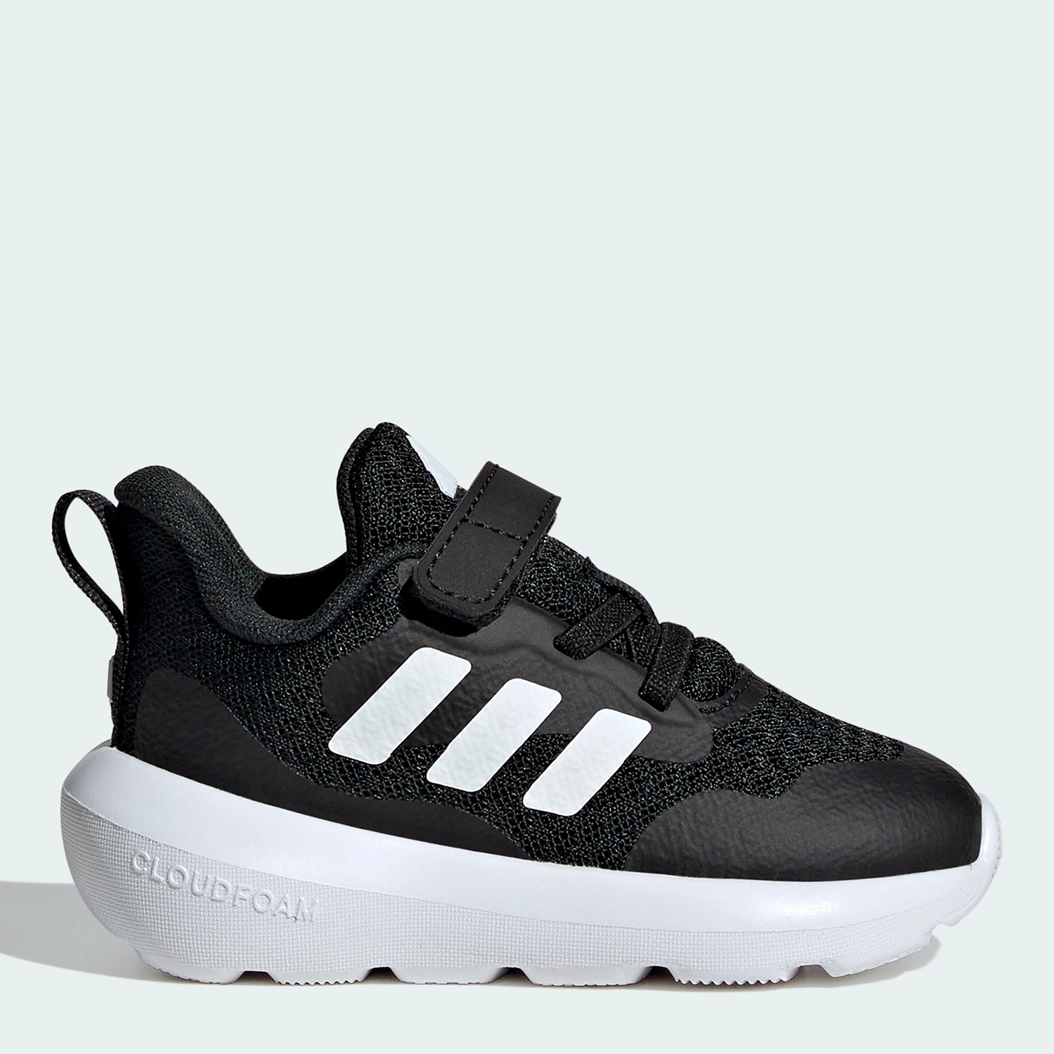 Акція на Дитячі кросівки для хлопчика Adidas Fortarun 3.0 El I IH2860 26.5 Чорні від Rozetka