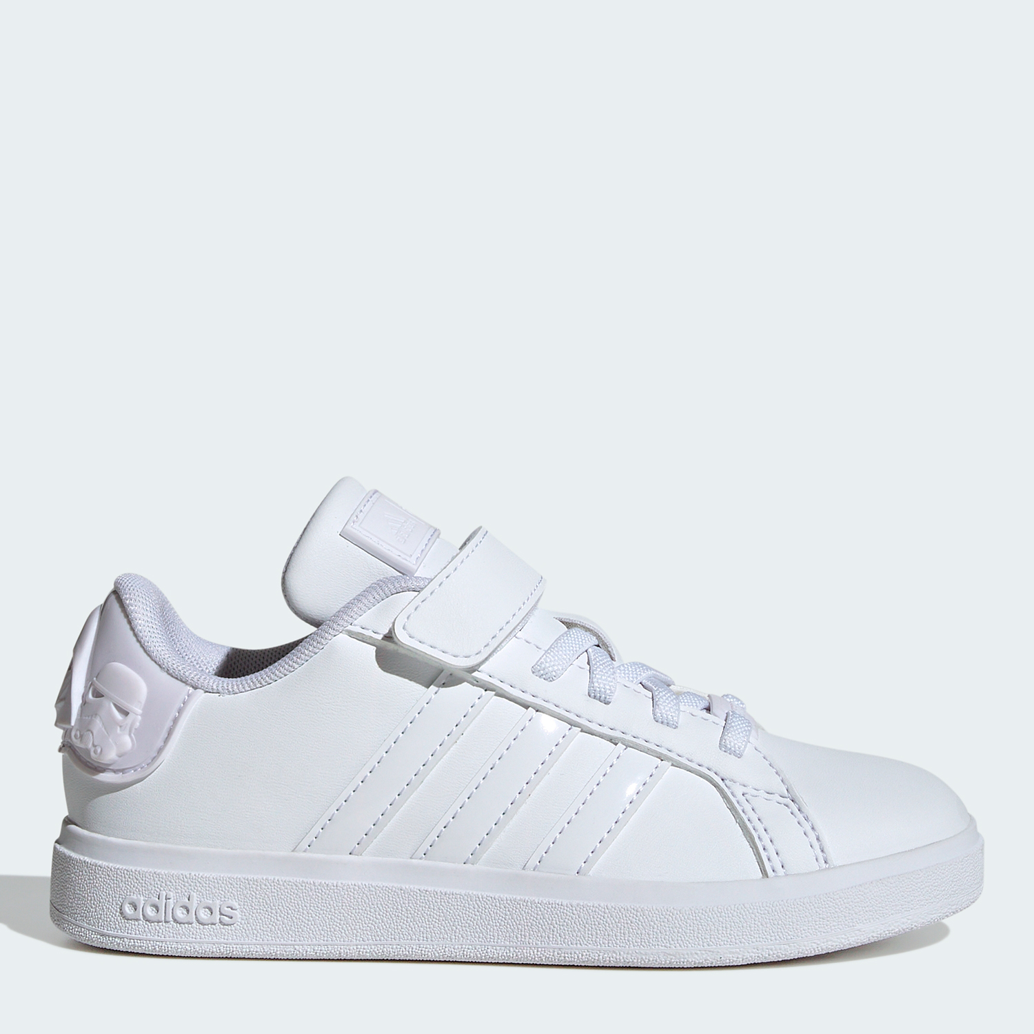 Акція на Дитячі кеди для дівчинки Adidas Star Wars Grand Court 2.0 El C IH7576 28.5 Білі від Rozetka