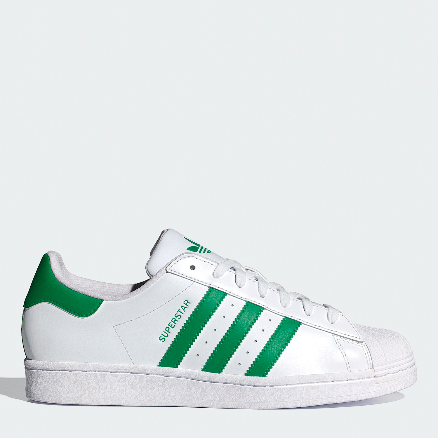 Акція на Чоловічі кеди низькі Adidas Superstar IE9047 43.5 (9UK) 27.5 см Superstar Ftwwht/Green/Ftwwht від Rozetka