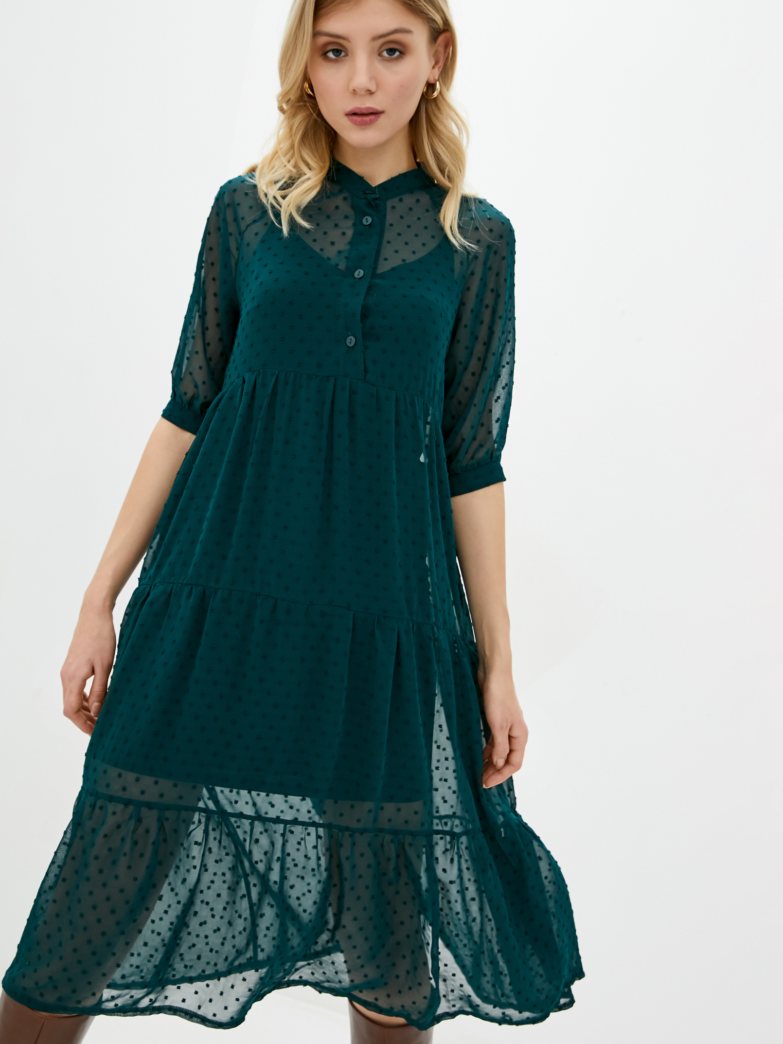 

Платье LiLove 036-6 50-52 (-) Бирюзовое, Платье LiLove 036-6 50-52 (2XL-3XL) Бирюзовое