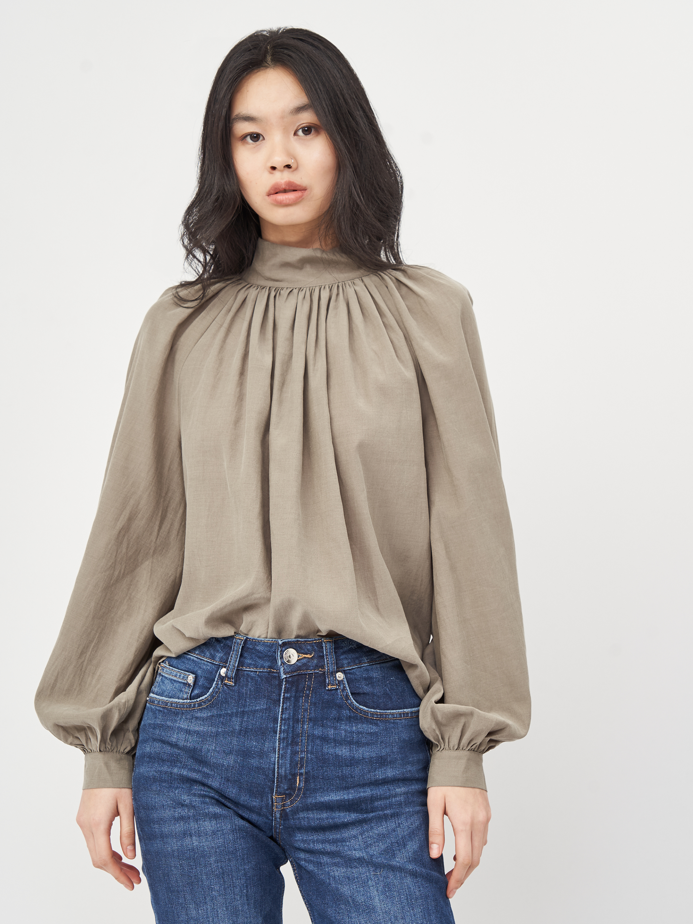 

Блузка H&M KK6303167 34 Серая