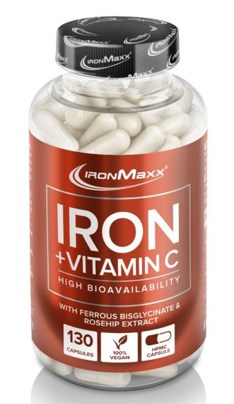 

Витамин C IronMaxx Iron + Vitamin C - 130 капс (банка)