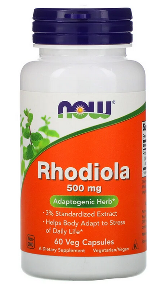 

Антиоксиданты NOW Foods Rhodiola Extract 3 % 500 мг - 60 веган капс