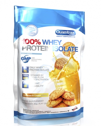 

Сывороточный изолят Quamtrax Whey Isolate 2 кг - печенье&крем