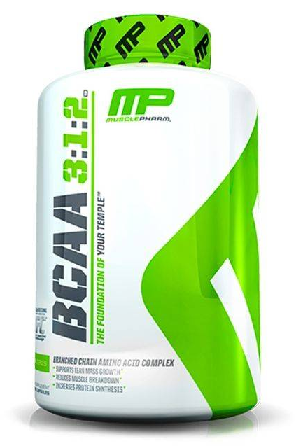 

BCAA в таблетках и капсулах MusclePharm BCAA 3:2:1 180 кап.