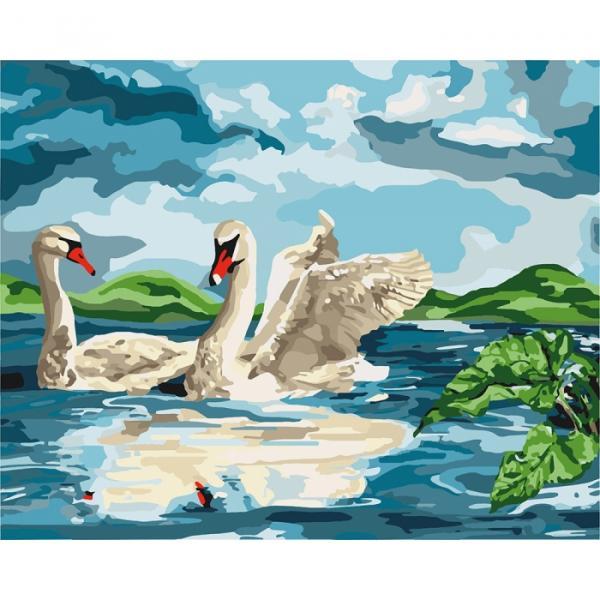 

Набір для розпису за номерами Идейка Біля озера 40х50 см (КНО4147-mt)