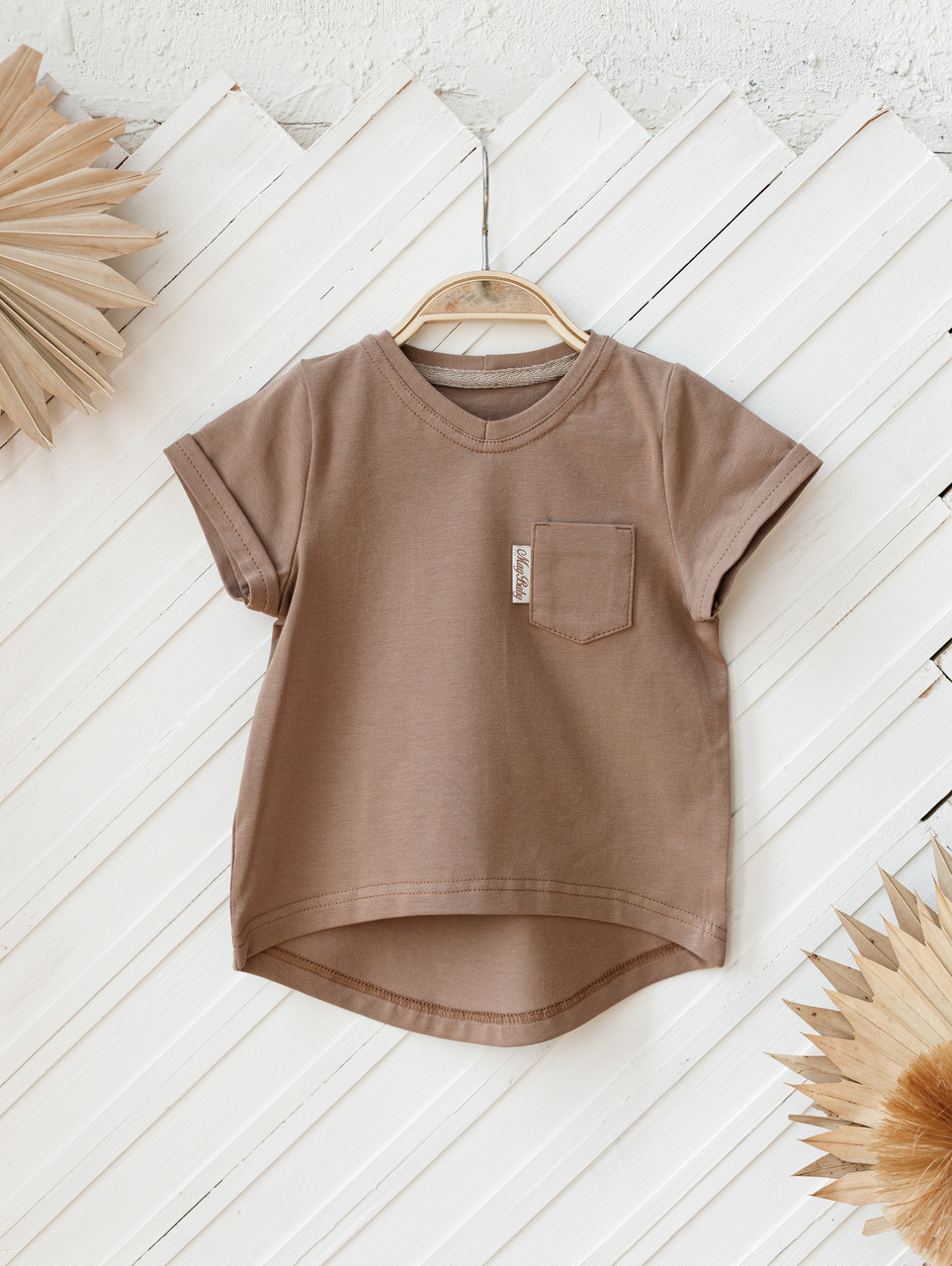 

Футболка Simply MagBaby с карманом капучино