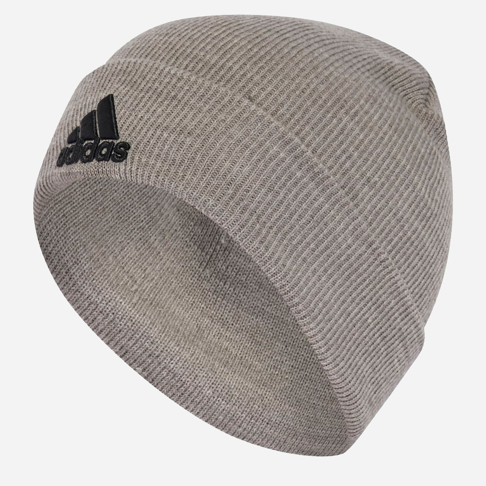 Акція на Шапка Adidas Logo Beanie Cuf IY7665 58 Сіра від Rozetka