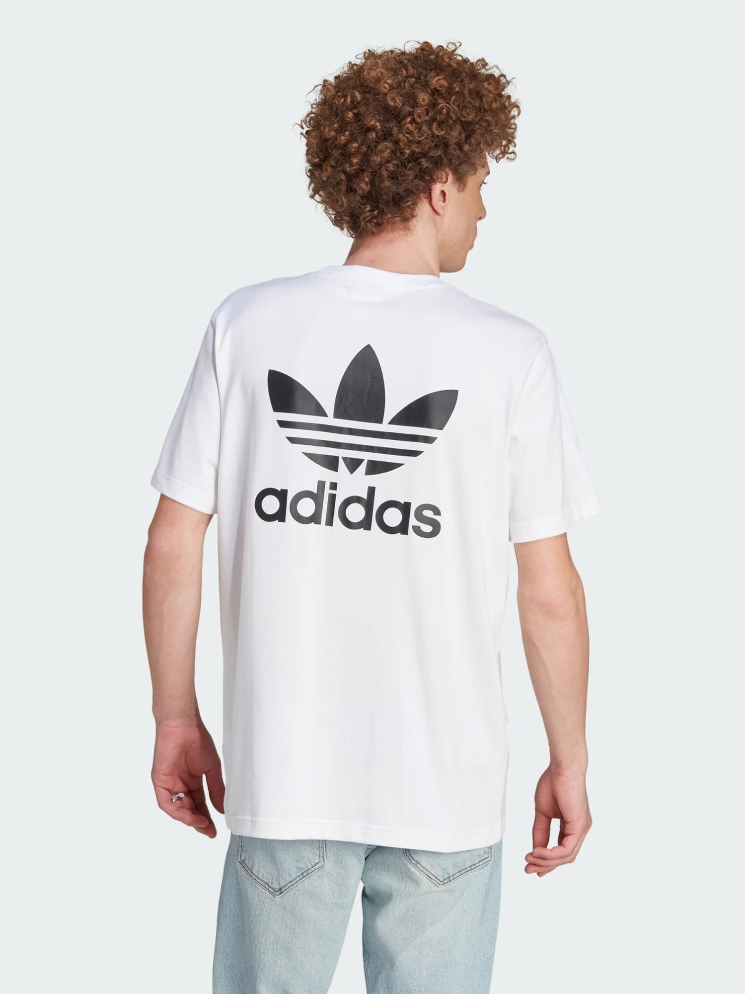 Акція на Футболка бавовняна чоловіча Adidas Originals B+F Trefoil Tee IM4513 S Біла від Rozetka