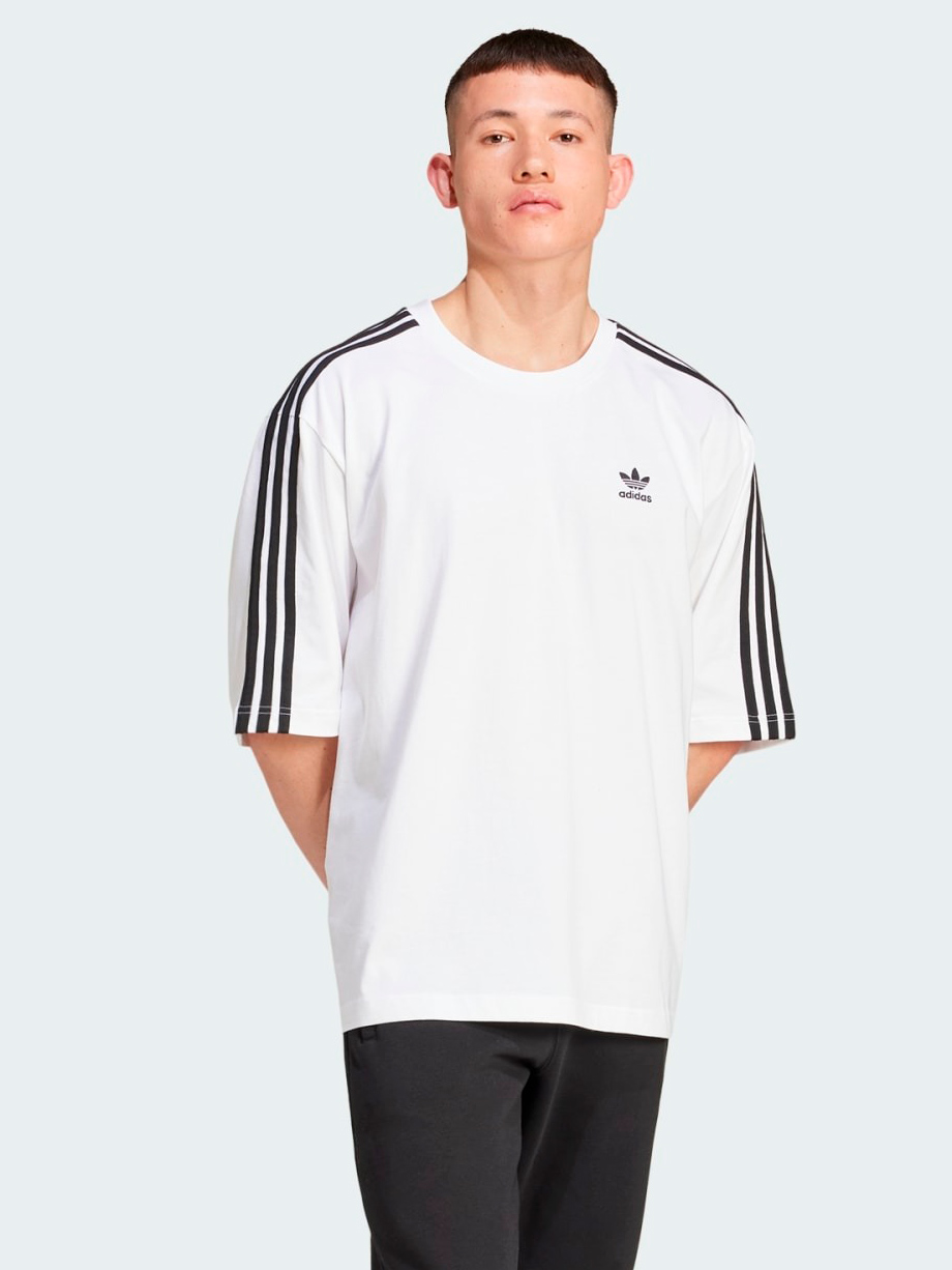 Акція на Футболка бавовняна чоловіча Adidas Originals Oversize Tee IZ2474 S Біла від Rozetka