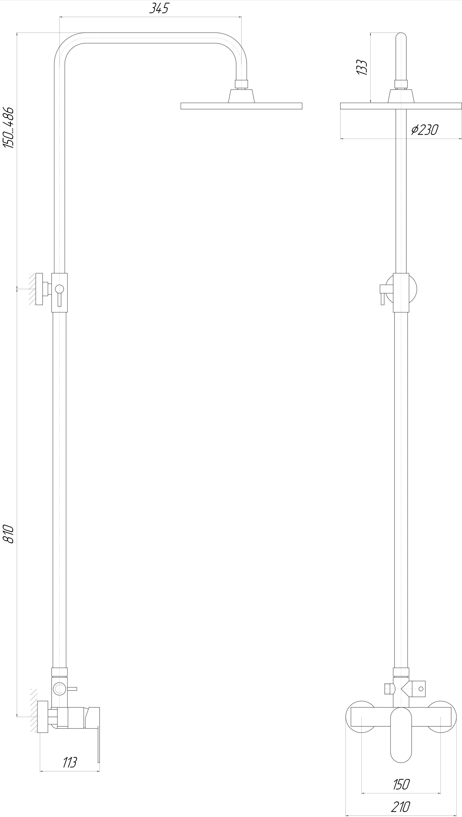 

Душевой гарнитур TOPAZ BARTS TB 07702-H36
