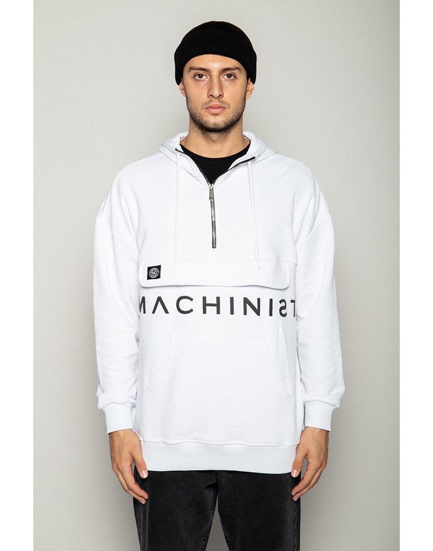 

Толстовка Machinist с капюшоном и принтом M белая (M3199 white)
