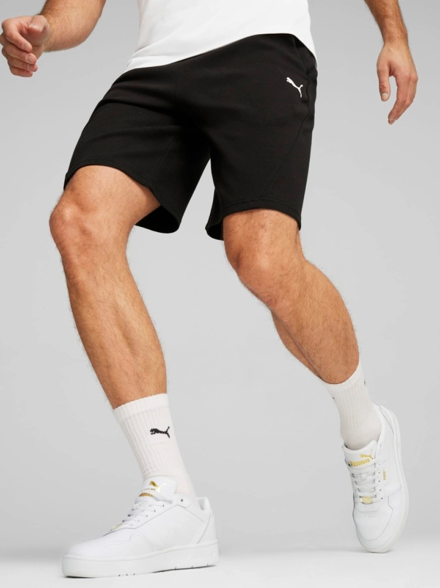 Акція на Шорти бавовняні короткі чоловічі Puma Rad/Cal Shorts 67891801 XS Чорні від Rozetka