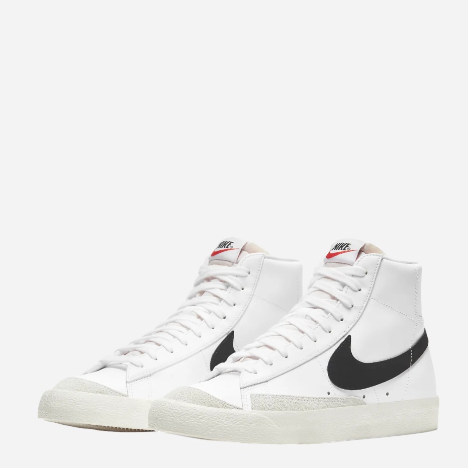 Акція на Чоловічі кеди високі Nike Blazer Mid '77 Vintage BQ6806-100 42 Білі від Rozetka