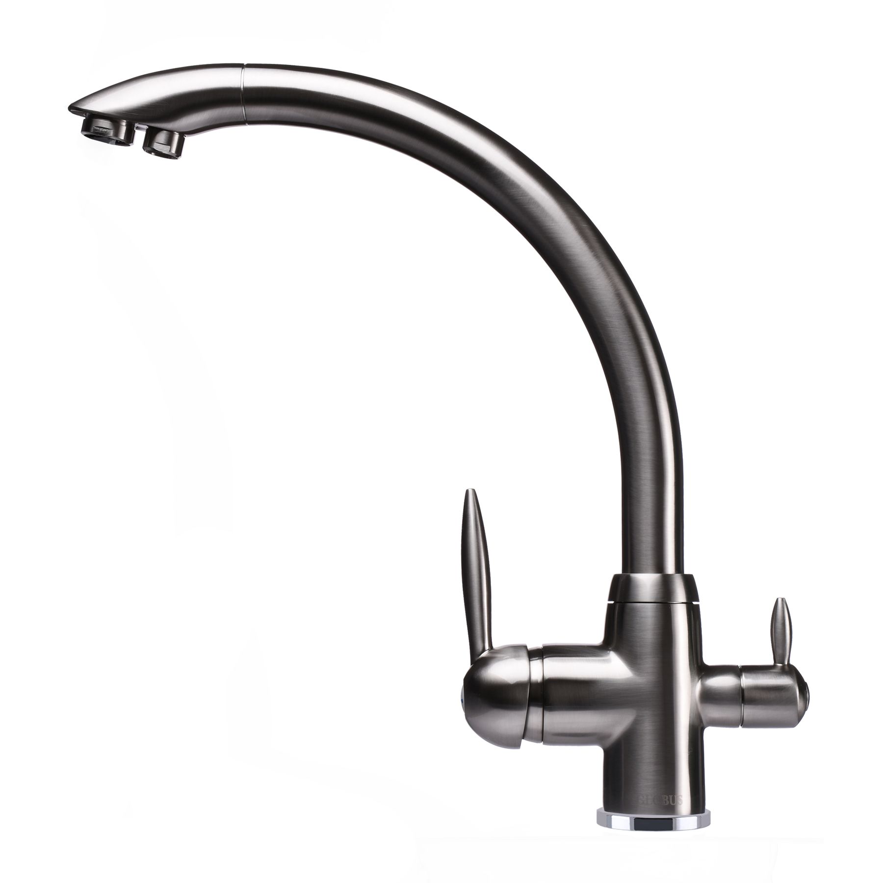 

Смеситель для кухни с подключением к фильтру Globus Lux GLLR-0777-8-STSTEEL