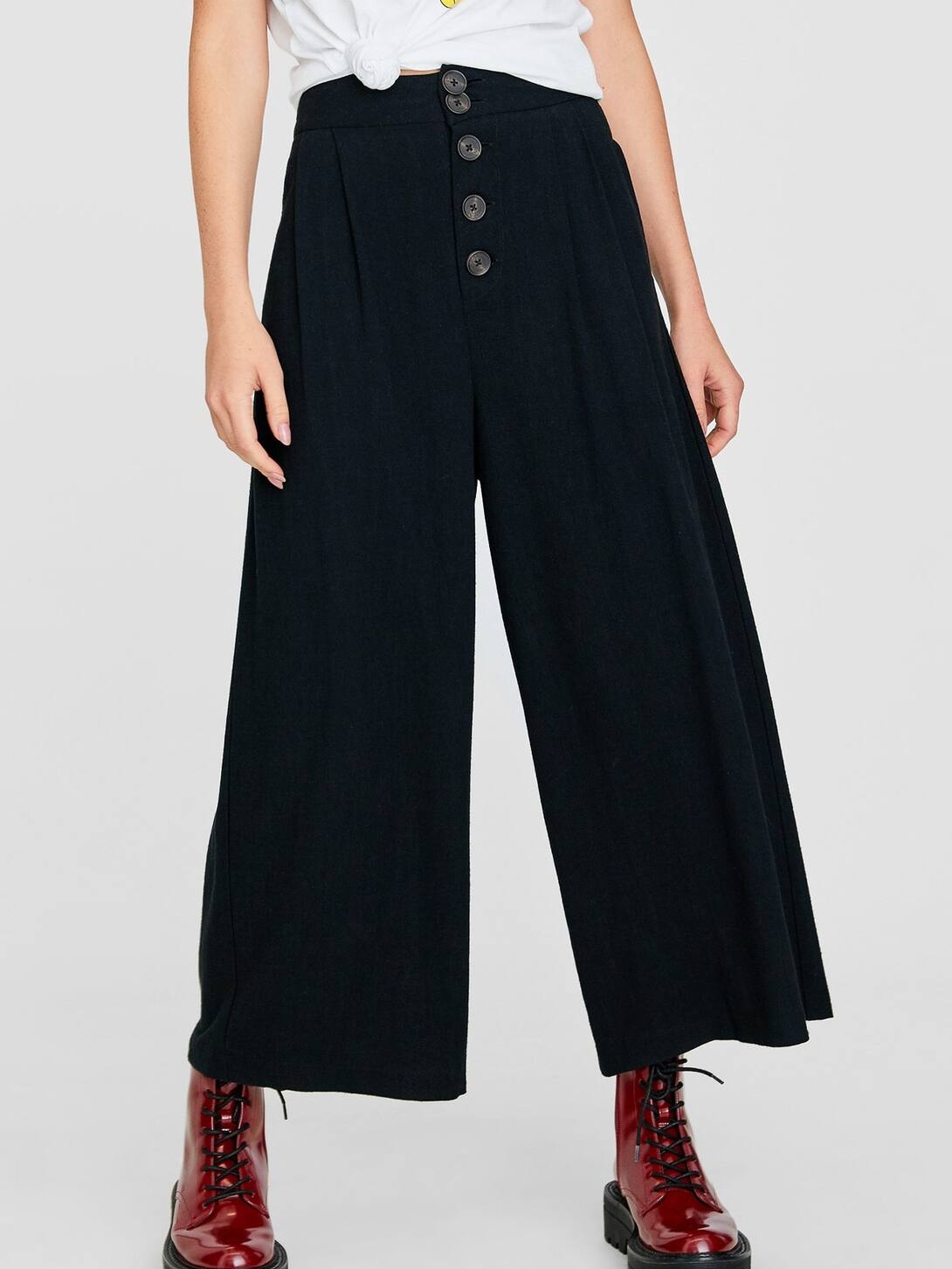 

Брюки Stradivarius 04566466001 36 Черные