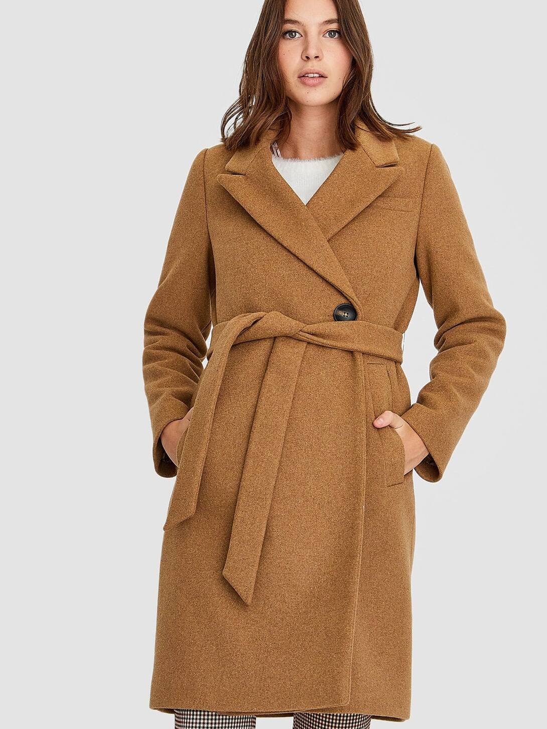 

Пальто Stradivarius 05879624450 L Коричневое