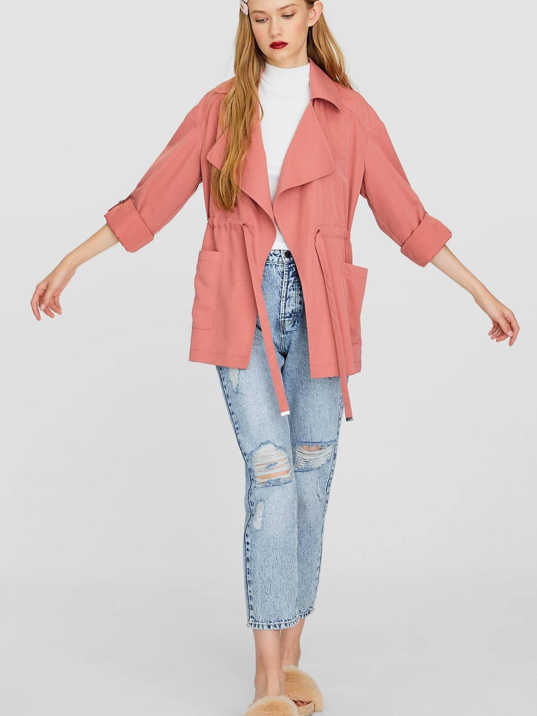 

Ветровка Stradivarius 01809524148 S Терракотовая