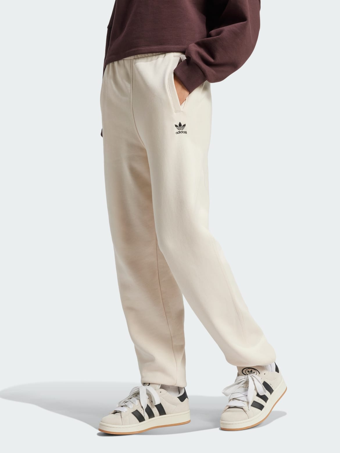 Акція на Спортивні штани жіночі Adidas Ess Jogger Ft IY4995 M Wonwhi від Rozetka