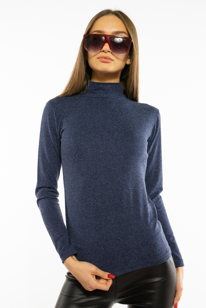 

Гольф женский однотонный Time of Style 620F001 - Сизый, Гольф женский однотонный Time of Style 620F001 XS-S Сизый