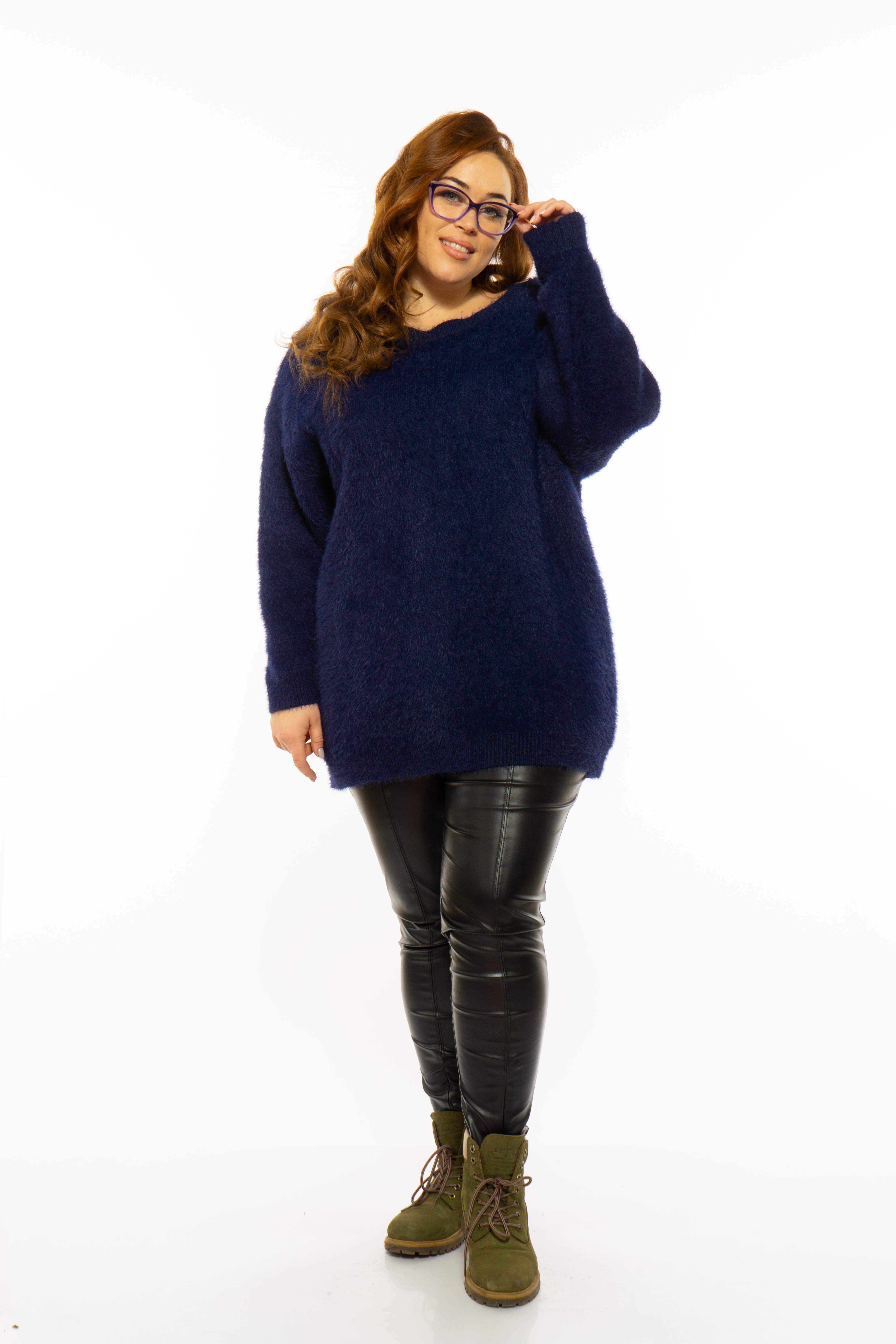 

Свитер oversize Time of Style 120PFA225237 L-XL Синий