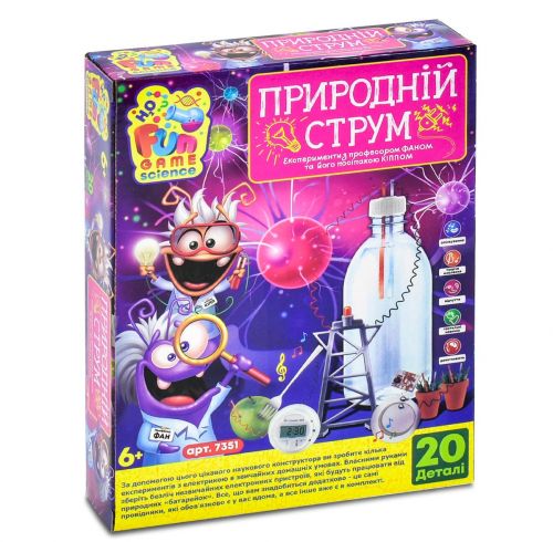 

Набор для опытов Fun Game "Естественный ток", 20 деталей 7351 2708067