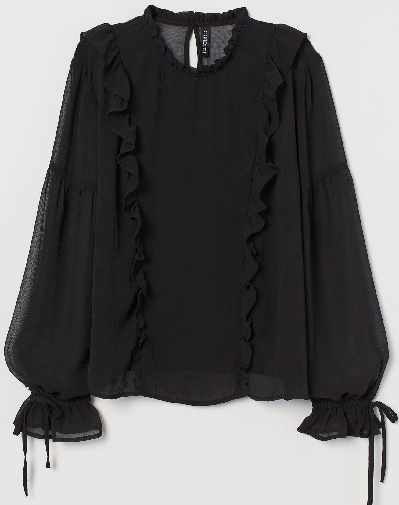 

Блузка H&M 2212-8242091 34 Черная