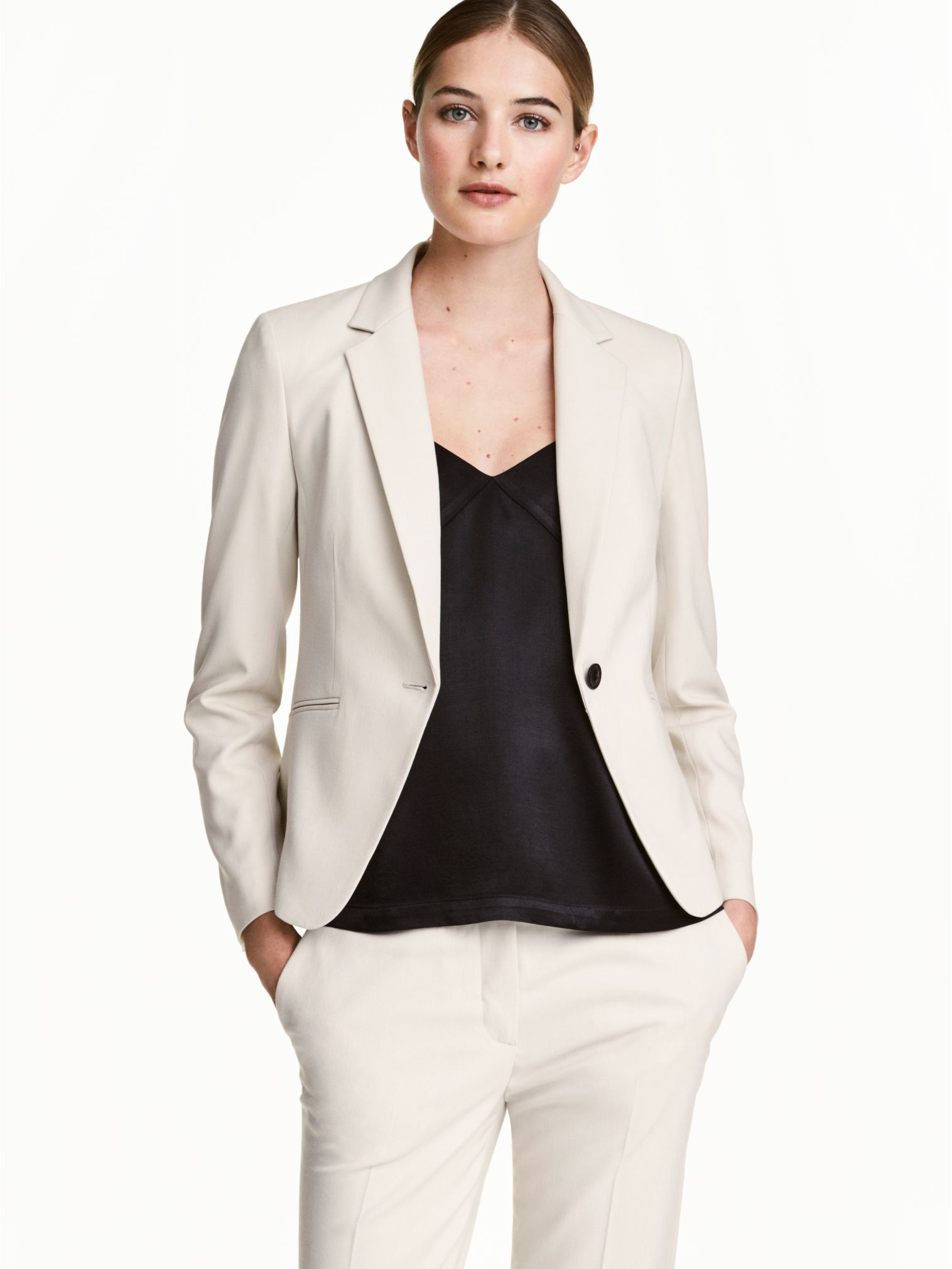 

Пиджак H&M 3012-3498675 36 Светло-бежевый