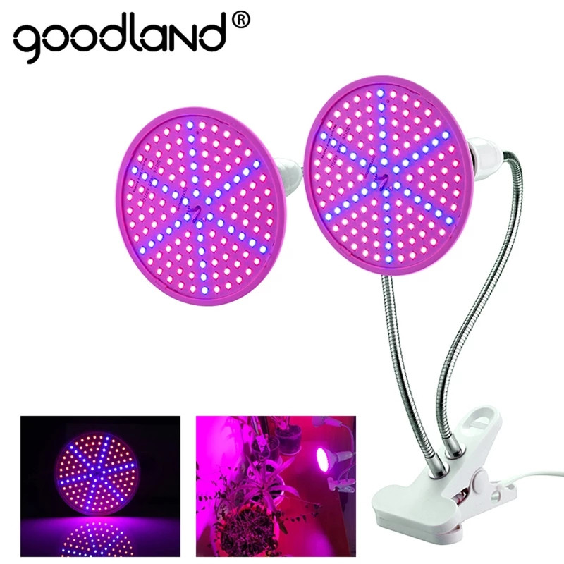 

Фитолампа для растений GoodLand двойная на 400 leds с универсальным гибким кронштейном