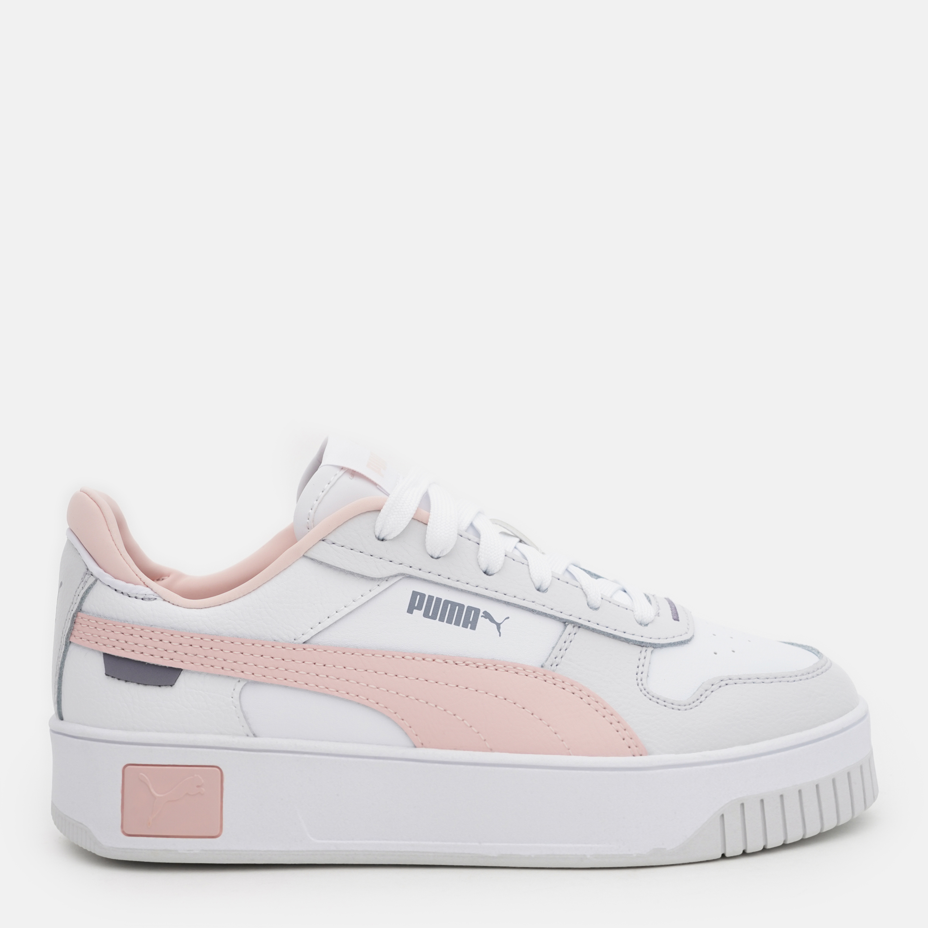 Акція на Жіночі кеди низькі Puma Carina Street 38939005 42 (8UK) 27 см Puma White-Rose Dust-Feather Gray від Rozetka