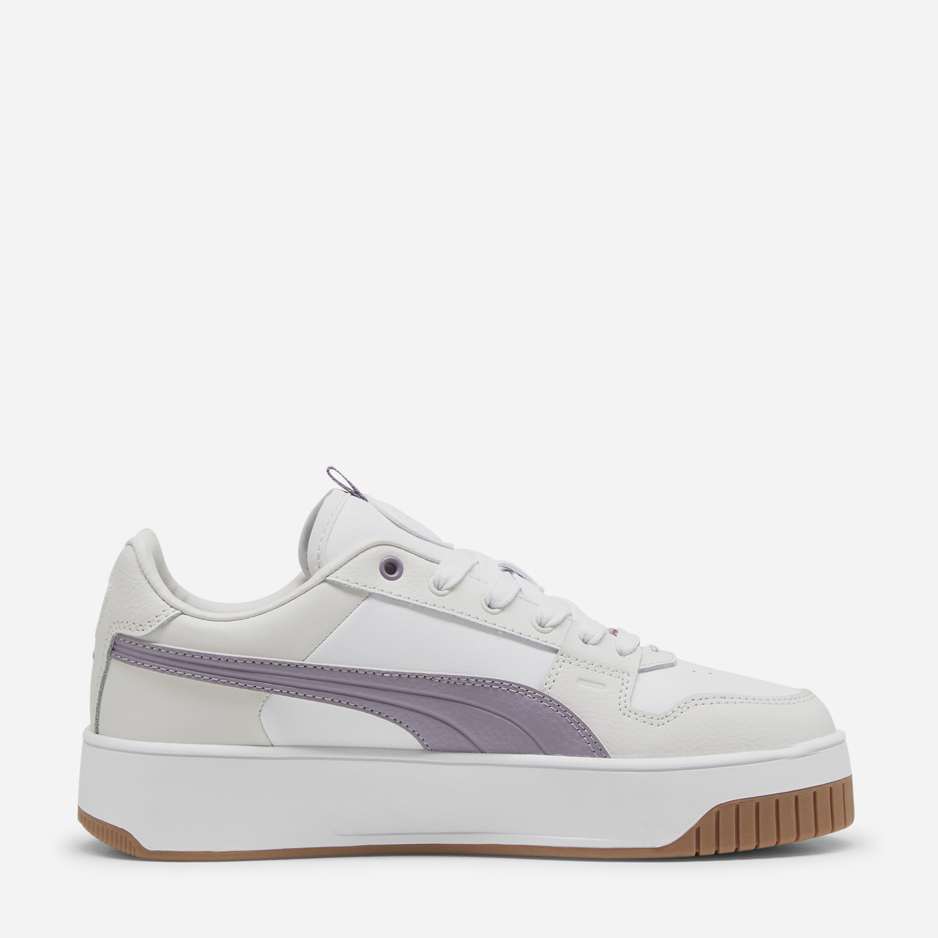 Акція на Жіночі кеди низькі Puma Carina Street Lux 39748706 37 (4UK) 23 см Puma White-Pale Plum-Feather Gray від Rozetka